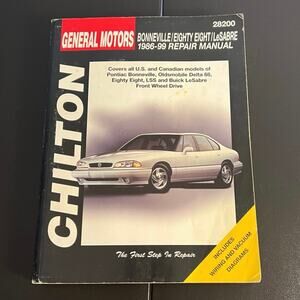 Chilton's General Motors Bonneville/Eighty Eight/Le Sabre: 1986-99 Repair Manual